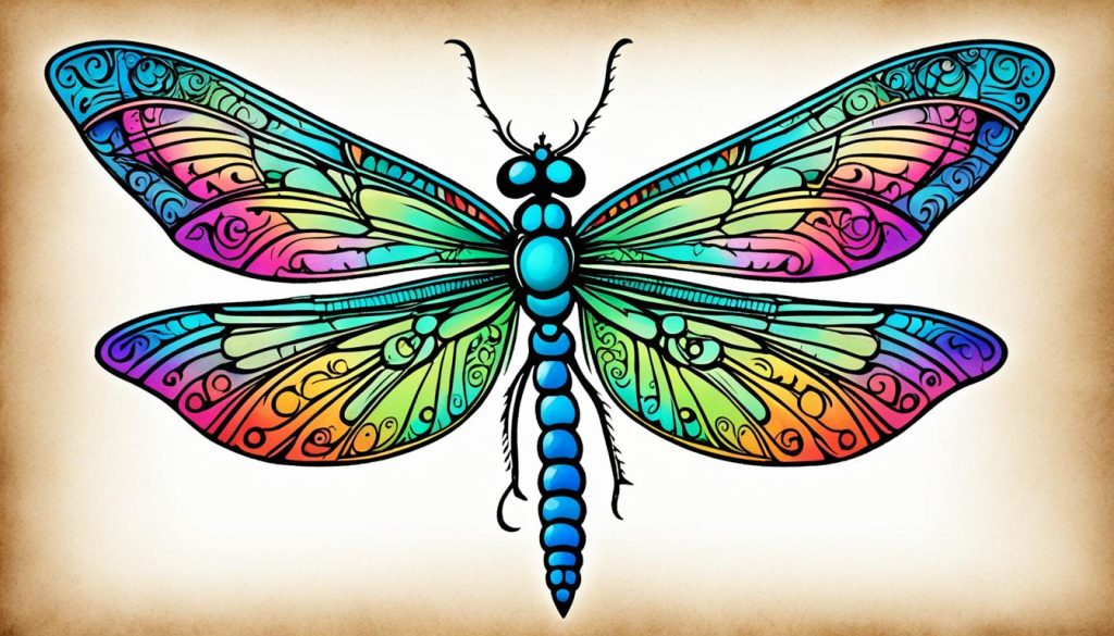 Tatouage de libellules : signification et inspirations