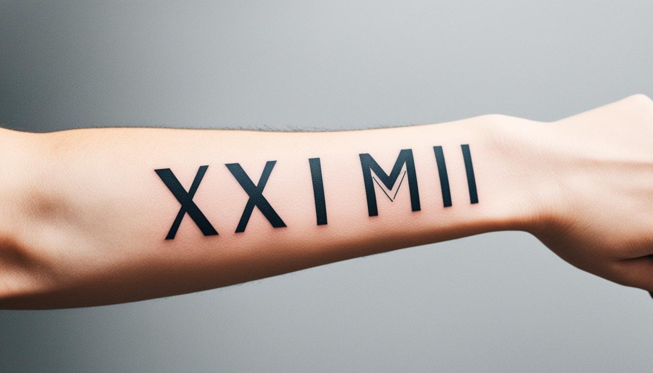 Tatouage chiffre romain: Signification et idées de design