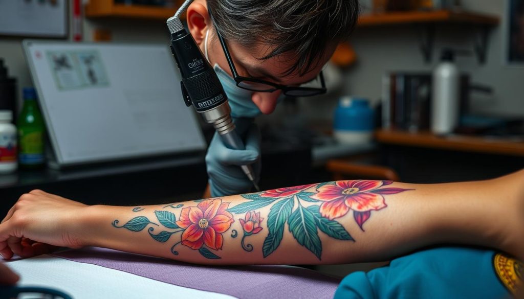 tatoueur spécialisé tatouage floral