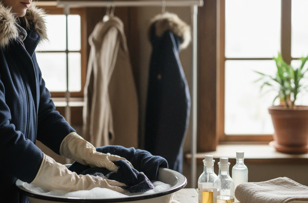 Laver un manteau non compatible machine : astuces clés