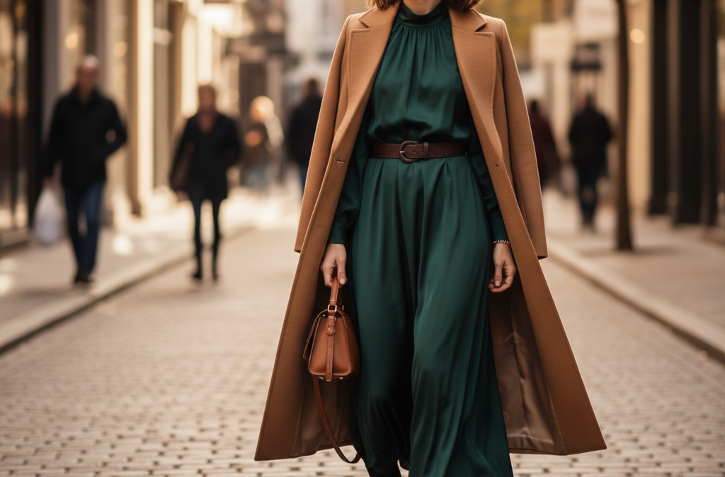 Manteaux adaptés pour robes longues : guide stylé et confortable