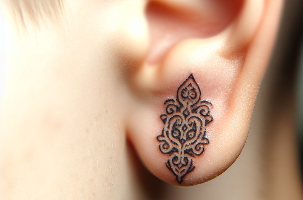 Tatouages derrière l&rsquo;oreille : motifs et significations