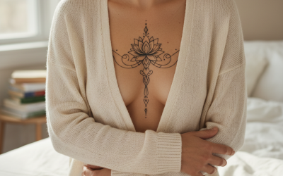 Tatouage entre seins : styles et conseils à découvrir