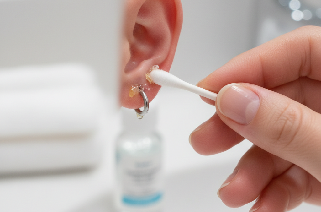 Enlever la lymphe d&rsquo;un piercing : conseils et erreurs