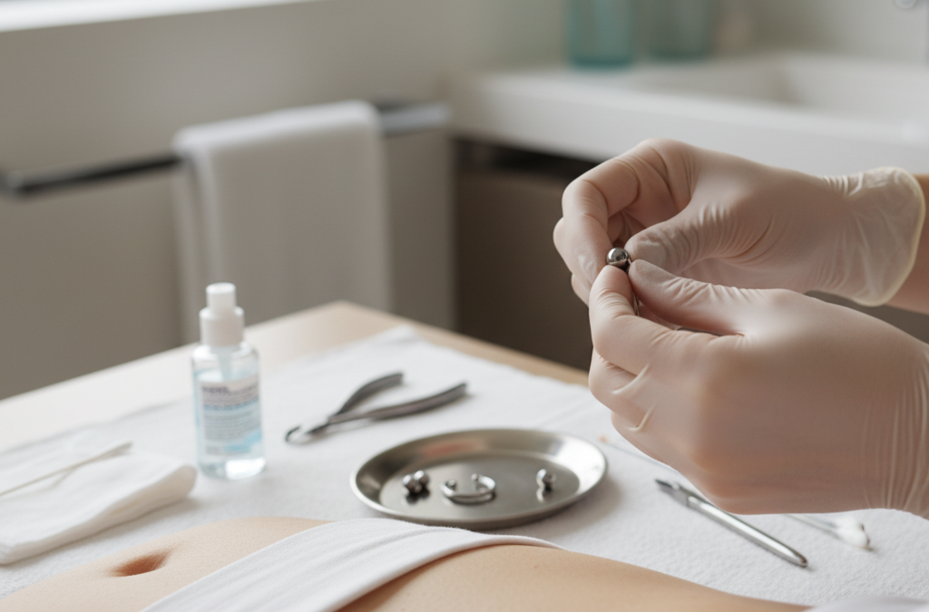 Retrait sécurisé d&rsquo;un piercing au nombril : Guide pratique