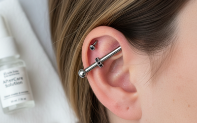 Guide complet du piercing industriel : styles et soins