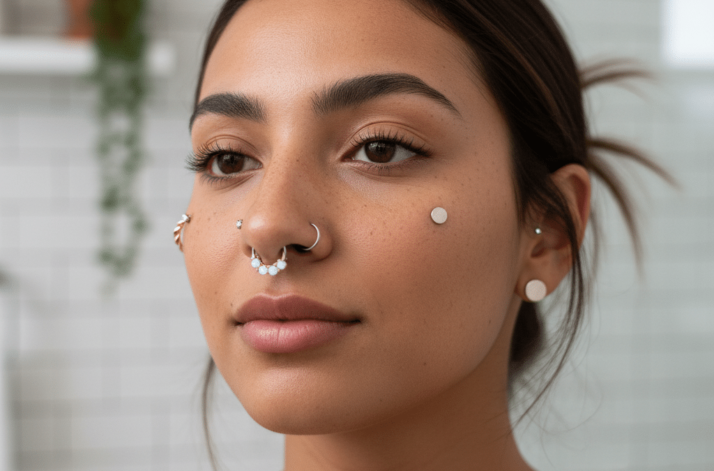 Piercing au nez: style, entretien et types expliqués