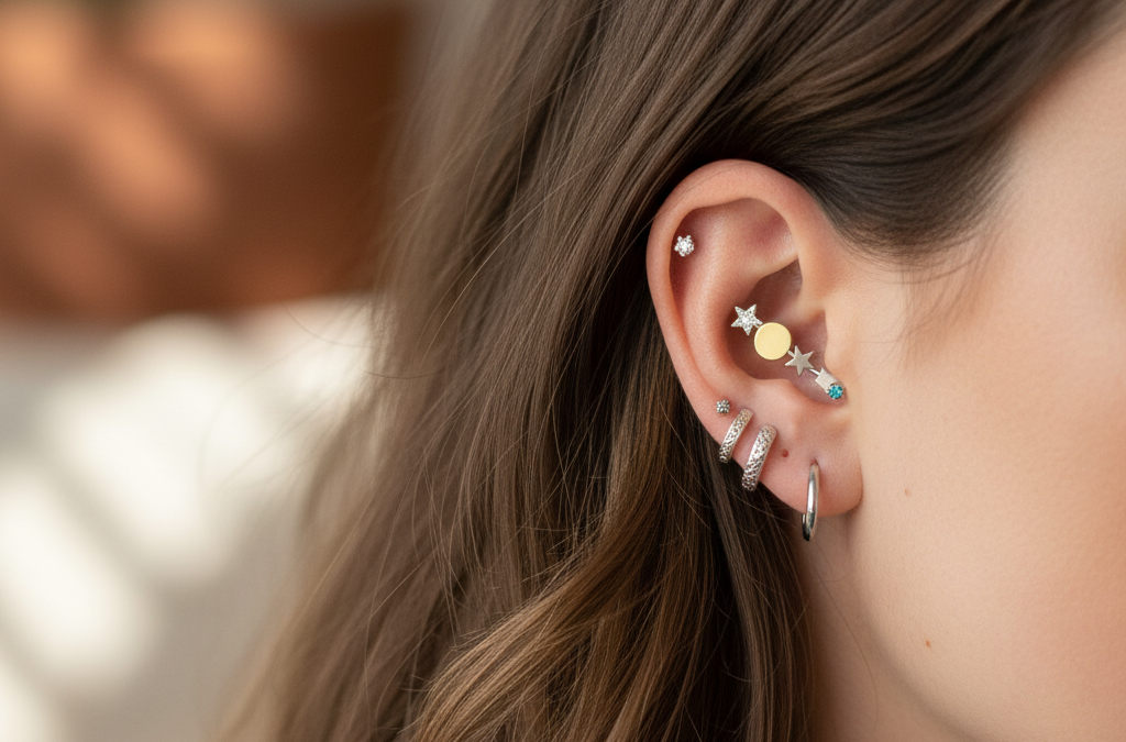 Piercing Flat : Tendance et Personnalisation à l&rsquo;Oreille